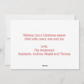 Kat kerstboomkat kerstmis met kerstmis Kaart (Achterkant)