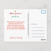 Kat kerstBriefkaart Briefkaart (Achterkant)