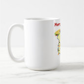 Kat kerstcadeau, gepersonaliseerde naam koffiemok (Links)