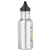 Kat kerstcadeau, gepersonaliseerde naam waterfles (Links)