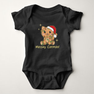 Kat-kerstdieren Cute Cats Meowmas Romper