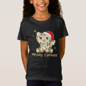 Kat-kerstdieren Cute Cats Meowmas T-shirt (Voorkant)