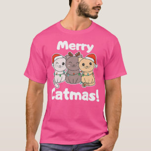 Kat-kerstdieren katten-katten dierenkoorten t-shirt