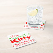 Kat kerstfeestdag Onderzetter (Insitu)