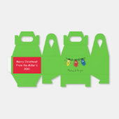 Kat-kerstlampjes Funny Meowy en Bright Bedankdoosjes (Uitgevouwen)