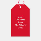 Kat-kerstlampjes Funny Meowy en Bright Cadeaulabel (Achterkant)