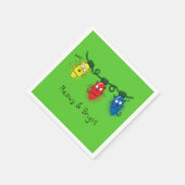 Kat-kerstlampjes Funny Meowy en Bright Servet (Hoek)