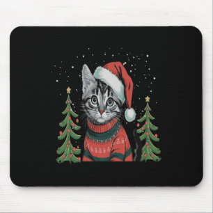 Kat Kerstlicht Rendier Kerstman Muismat