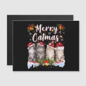 Kat Kerstman Hoed Grappige Vrolijke Kerstmis (Voorkant / Achterkant)