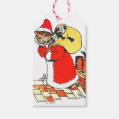  kat kerstman, Louis Wain Cadeaulabel (Voorkant)