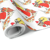  kat kerstman, Louis Wain Cadeaupapier (Rol Hoek)