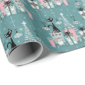  Kat Kerstmis II ©studioxine Cadeaupapier (Rol Hoek)