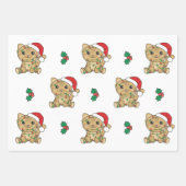 Kat Kerstmis Winter Dieren Vakantie Katten Inpakpapier Vel (Voorkant 2)
