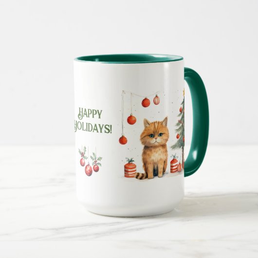 Kat-kerstMok Mok (Voorkant rechts)