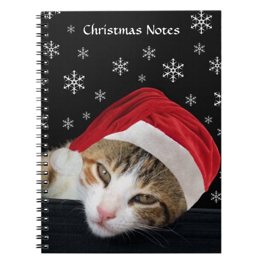 Kat-kerstNotitieboek Notitieboek (Voorkant)