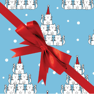 Kat - kerstpapier met kerstinslag cadeaupapier