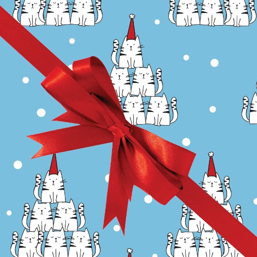 Kat - kerstpapier met kerstinslag cadeaupapier