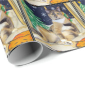 Kat-kerstpapier van Callie Cadeaupapier (Rol Hoek)