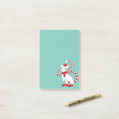 Kat-kerststemming - Vakbaren klaar voor Kat Post-it® Notes (Op bureau)