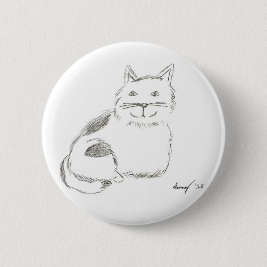 Kat ketch Button - Ronde (Voorkant)