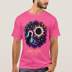 Kat kijken totale zonsverduistering apr 8 2024 Ast T-shirt