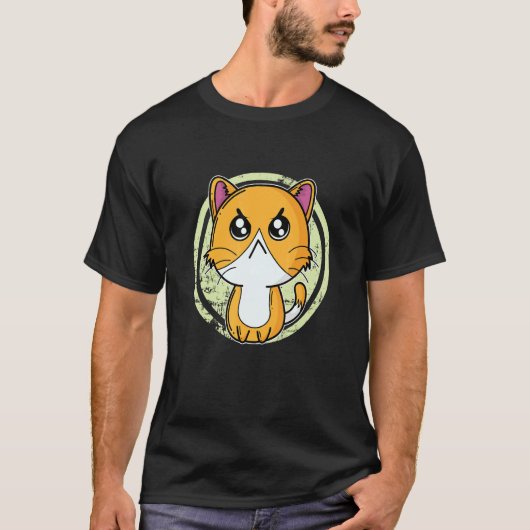 Kat Kijkt Grimmig T-shirt (Voorkant)