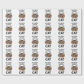 Kat Kijkt Mijn Wekker Tabby Kat Cadeaupapier (Vlak)