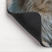 Kat Kijkt Naar Een Neon Vlinder Muismat (Hoek)