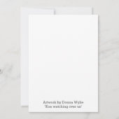 Kat kijkt naar ons bedankkaart (Achterkant)