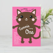 Kat Kind Kat bij geboorte-partij Kaart (Staand voorkant)