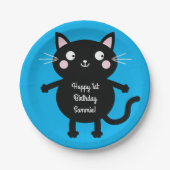 Kat Kind Kat bij geboorte-partij Papieren Bordje (Voorkant)
