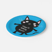 Kat Kind Kat bij geboorte-partij Papieren Bordje (Gekanteld)