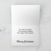 Kat & Kind Kerstgroet Feestdagen Kaart (Binnen)