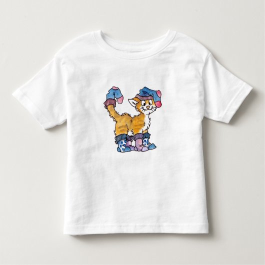 Kat Kinder T-shirt met contactdoos (Voorkant)
