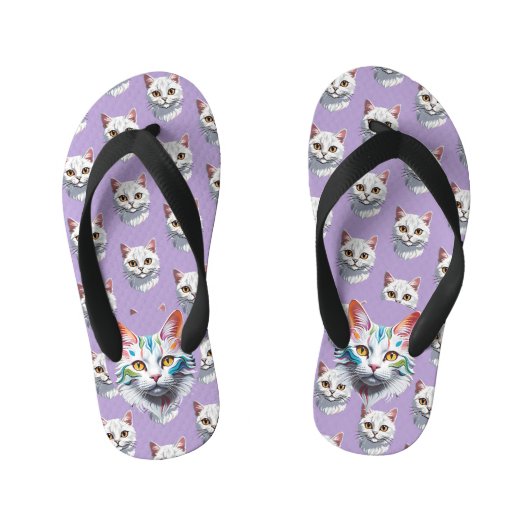 Kat Kinder Teenslippers (Voetbed)