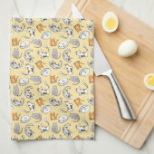 Kat Kitchen Towel (geel) Theedoek (Quarter Fold)