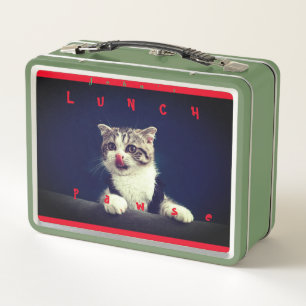 Kat Kitten Animal Fun Metal Lunch Box