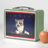 Kat Kitten Animal Fun Metal Lunch Box (In situ)