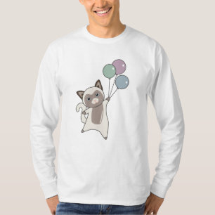 Kat Kitten Balloons luiden Kinderen dieren T-shirt