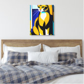 Kat/Kitten Canvas Print (Insitu (Slaapkamer))