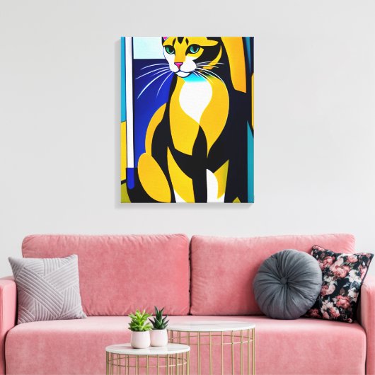 Kat/Kitten Canvas Print (Insitu (Woonkamer))