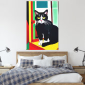 Kat/Kitten Canvas Print (Insitu (Slaapkamer))