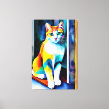 Kat/Kitten Canvas Print