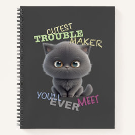 Kat Kitten Cuttest Trouble Maker Leuke Schattige P Notitieboek