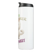 Kat Kitten Cuttest Trouble Maker Leuke Schattige P Thermosbeker (Geroteerd rechts)