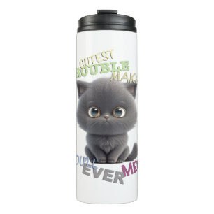 Kat Kitten Cuttest Trouble Maker Leuke Schattige P Thermosbeker