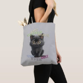 Kat Kitten Cuttest Trouble Maker Leuke Schattige P Tote Bag (Dichtbij)