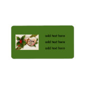 Kat Kitten Hart Shamrock Holly Etiket (Voorkant)