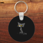 Kat Kitten Heb Ik Mijn Ogen Luidruchtig Ten Hemel  Sleutelhanger (Voorkant)