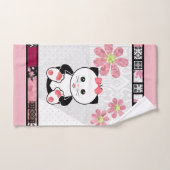 Kat kitten illustratie kinder kinderachtige afdruk bad handdoek (Handdoek)